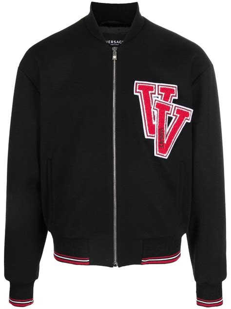 bomber versace jeans|Versace varsity bomber jacket.